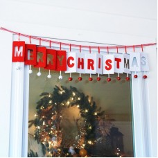 The Holiday Aisle Inspirational Merry-Christ-Mas Jingle Bell Christmas Garland THDA6968